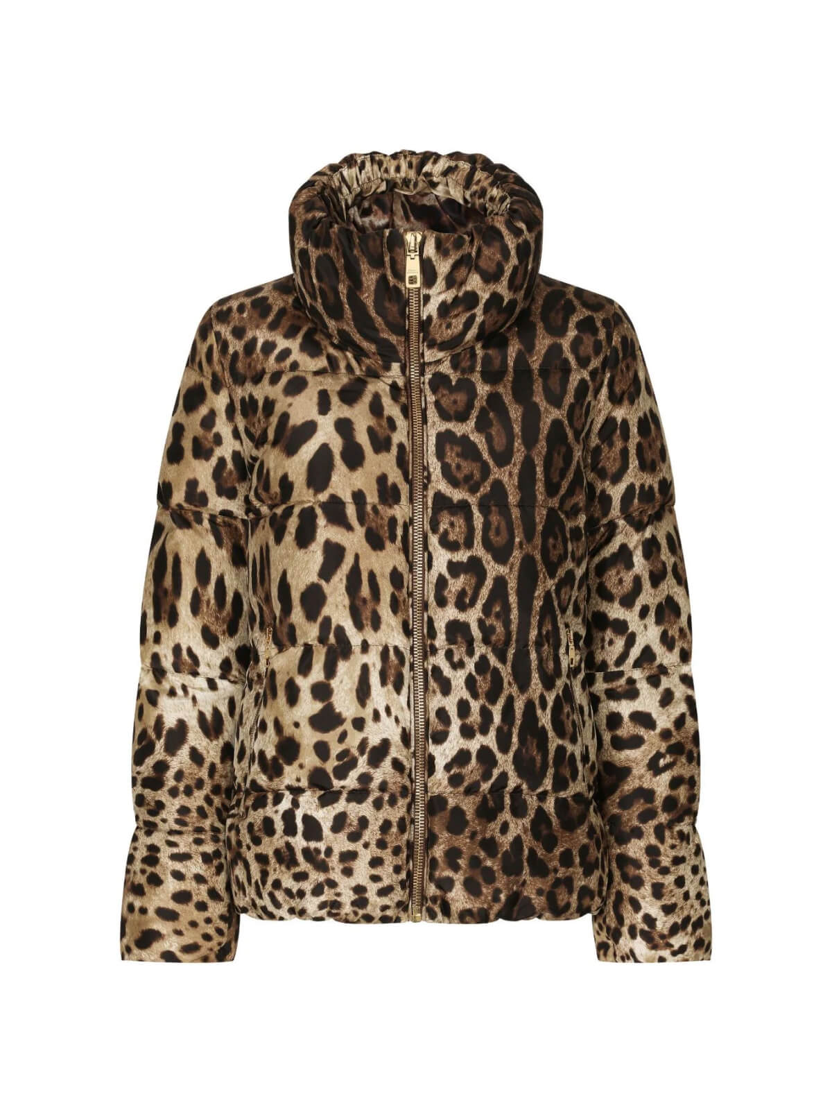 Leopard Print Padded Jacket - Image 2