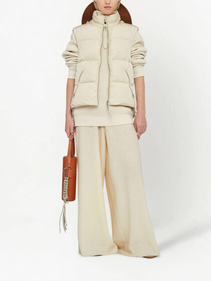 High-neck padded Gilet